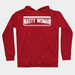 nastywoman text white Hoodie